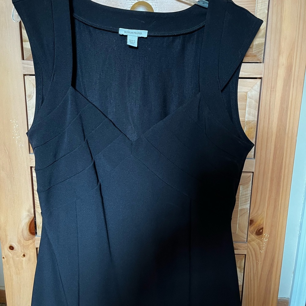 Boston Proper Elegant Black Sleeveless Top